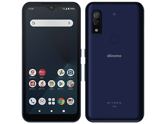 【Sランク】SIMフリー 富士通 arrows We F-51B ネイビー docomo 本体 4942857221053 新宿店在庫