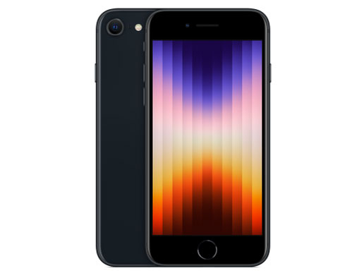 【人気正規品】iPhone SE (第3世代) ミッドナイト 64GB＋ガラスフィルム スマートフォン本体