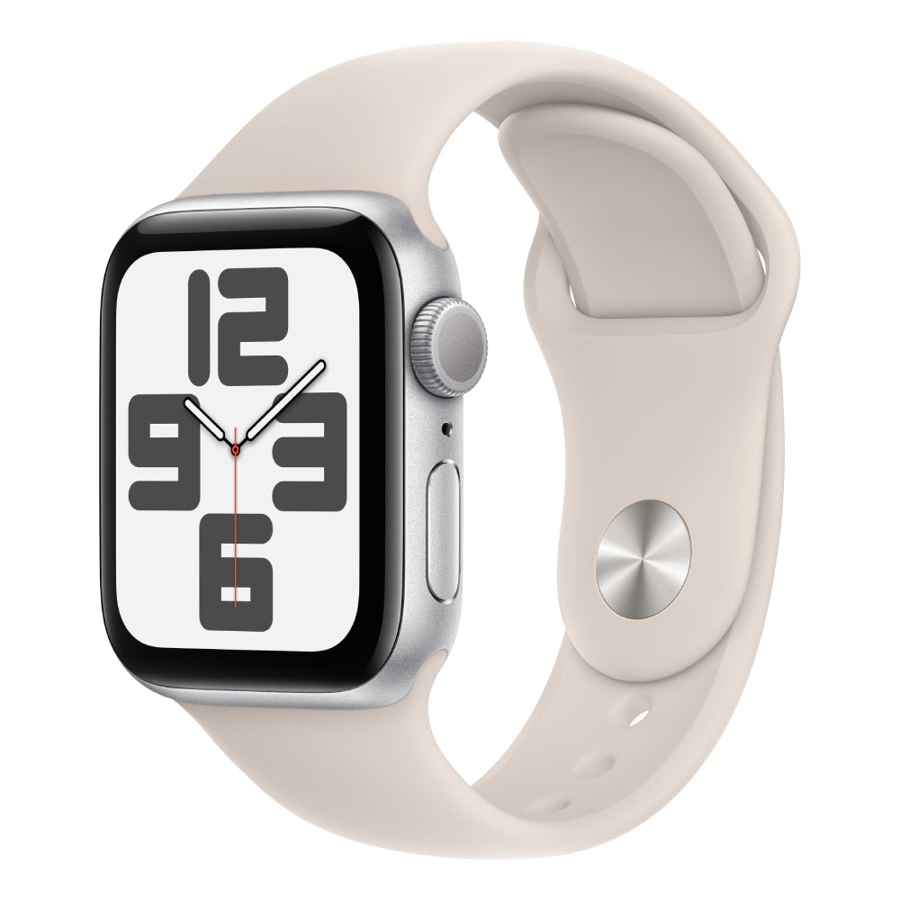 【Nランク】Apple Watch SE 第2世代 GPSモデル 40mm MRTT3J/A+MT2U3FE/A シルバーアルミニウムケース/スターライトスポーツバンド S/M 4549995418958