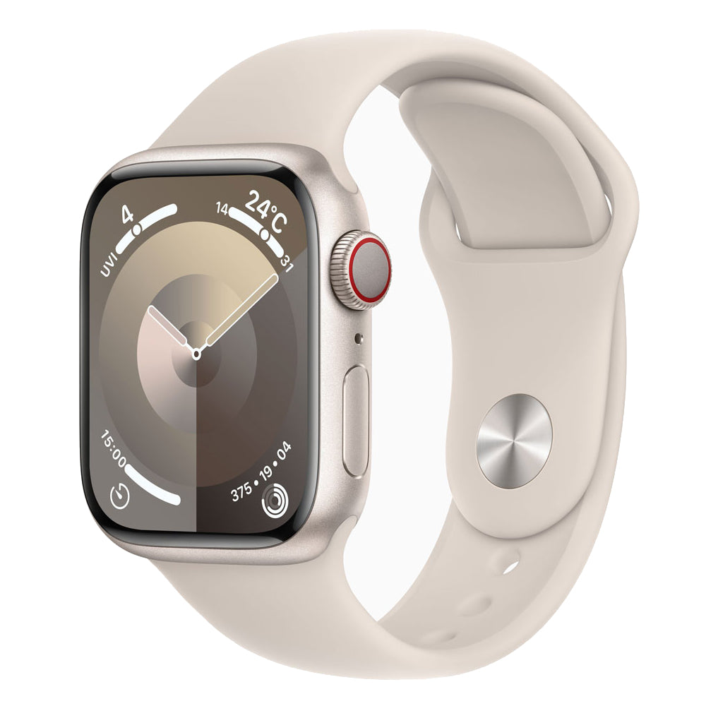 【Nランク】Apple Watch Series 9 GPS+Cellularモデル 41mm MRHN3J/A スターライトアルミニウムケース/スターライトスポーツバンド S/M A2982 4549995401493
