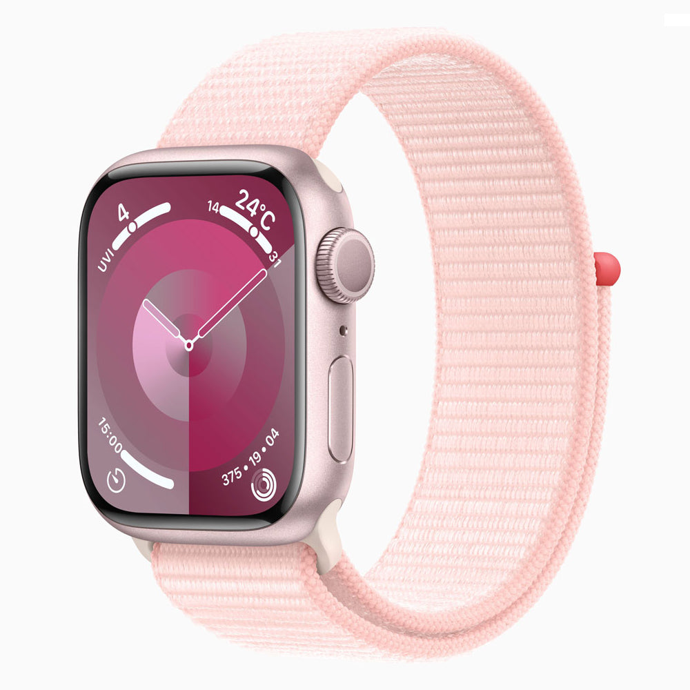 【Nランク】Apple Watch Series 9 GPSモデル 41mm MR953J/A ピンクアルミニウムケース/ライトピンクスポーツループ A2978 4549995401042