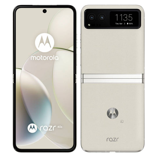 【Sランク】Softbank版SIMフリー motorola razr 40s A303MO バニラクリーム 4549046142115
