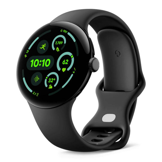 訳あり【Nランク】Google Pixel Watch 3 Wi-Fiモデル 45mm GA05785-US Matte Blackケース/Obsidian Activeバンド 840353907065 ※外箱痛み