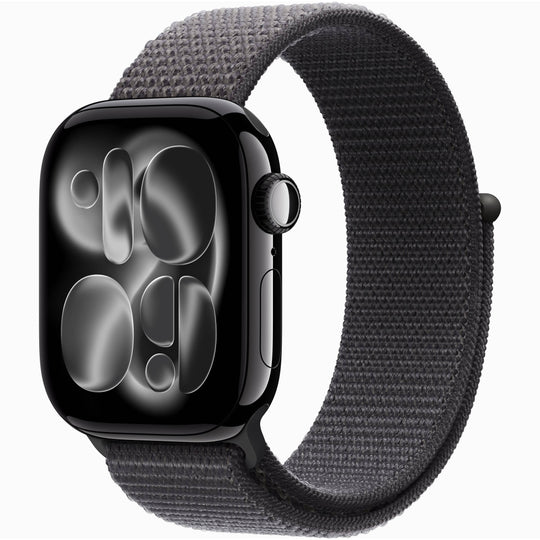 【Nランク】Apple Watch Series 11 GPSモデル 42mm MEW04J/A+MFFG4FE/A ジェットブラックアルミニウムケース/ダークグレイスポーツループ A3331 4549995623185