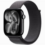 【Nランク】Apple Watch Series 11 GPSモデル 46mm MEUW84J/A+MFFM4FE/A ジェットブラックアルミニウムケース/ダークグレイスポーツループ A3333 4549995623260