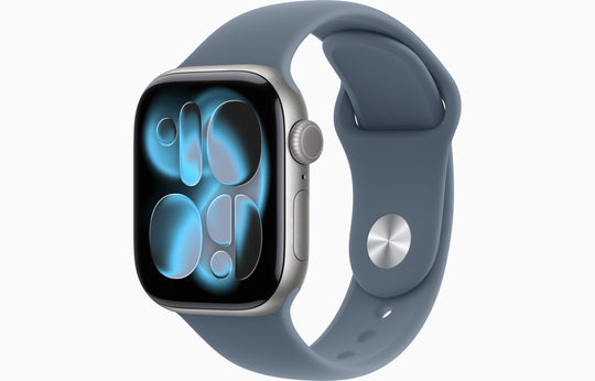 【Nランク】Apple Watch Series 11 GPSモデル 42mm MEW14J/A+MFGE4FE/A スペースグレイアルミニウムケース/アンカーブルースポーツバンド S/M A3331 4549995623208