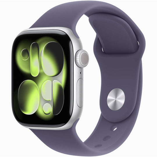 【Nランク】Apple Watch Series 11 GPSモデル 42mm MEU64J/A シルバーアルミニウムケース/パープルフォグスポーツバンド S/M A3331 4549995622881