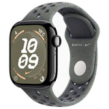 【Nランク】Apple Watch Series 10 GPSモデル 42mm MWWX3J/A+MYL03FE/A ジェットブラックアルミニウムケース/カーゴカーキNikeスポーツバンド M/L A2997 4549995501209