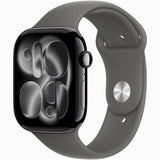 【Nランク】Apple Watch Series 11 GPSモデル 46mm MEW84J/A+MXLX3FE/A ジェットブラックアルミニウムケース/ストーングレイスポーツバンド S/M A3333 4549995623260