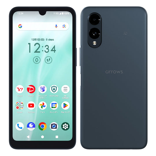 訳あり【Sランク】Softbank版SIMフリー FCNT arrows We2 A402FC ネイビーグリーン 4549046148032 ※外箱痛み