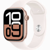 【Nランク】Apple Watch Series 10 GPSモデル 46mm MWWT3J/A ローズゴールドアルミニウムケース/ライトブラッシュスポーツバンド S/M A2999 4549995501162