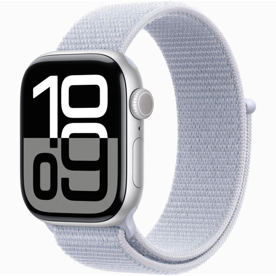 【Nランク】Apple Watch Series 10 GPSモデル 42mm MWWD3J/A シルバーアルミニウムケース/ブルークラウドスポーツループ A2997 4136805501032