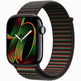 【Nランク】Apple Watch Series 10 GPSモデル 46mm MWX13J/A+MDF54FE/A Black Unity - Unity Rhythmスポーツループ 4549995501230