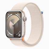 【Nランク】Apple Watch Series 9 GPSモデル 45mm MR983J/A スターライトアルミニウムケース/スターライトスポーツループ A2980 4549995400878