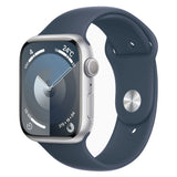 【Nランク】Apple Watch Series 9 GPSモデル 45mm MR9D3J/A シルバーアルミニウムケース/ストームブルースポーツバンド S/M A2980 4549995401028