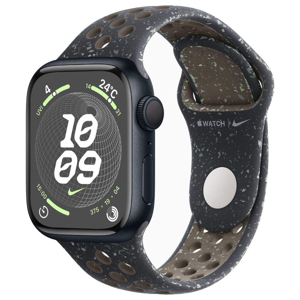 【Nランク】Apple Watch Series 9 GPSモデル 41mm MR9L3J/A+MUUP3FE/A ミッドナイトアルミニウムケース/ミッドナイトスカイNikeスポーツバンド M/L A2978 4549995400847