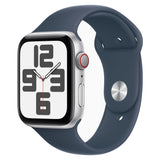 【Nランク】Apple Watch SE 第2世代 GPS+Cellularモデル 44mm MRHJ3J/A シルバーアルミニウムケース/ストームブルースポーツバンド M/L A2724 4549995399868