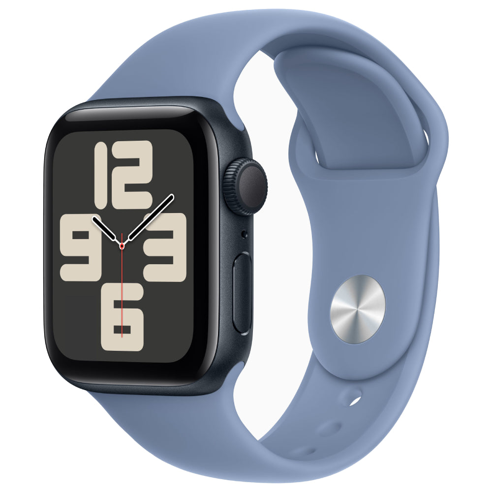 【Nランク】Apple Watch SE 第2世代 GPSモデル 40mm MRTR3J/A+MT353FE/A ミッドナイトアルミニウムケース/ウインターブルースポーツバンド S/M A2722 4549995418941