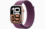 【Nランク】Apple Watch Series 10 GPSモデル 46mm MWWV3J/A ローズゴールドアルミニウムケース/プラムスポーツループ 4549995501186