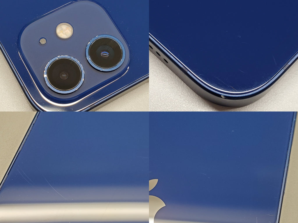 【Cランク】SIMフリー iPhone12 128GB ブルー MGHX3J/A #5349