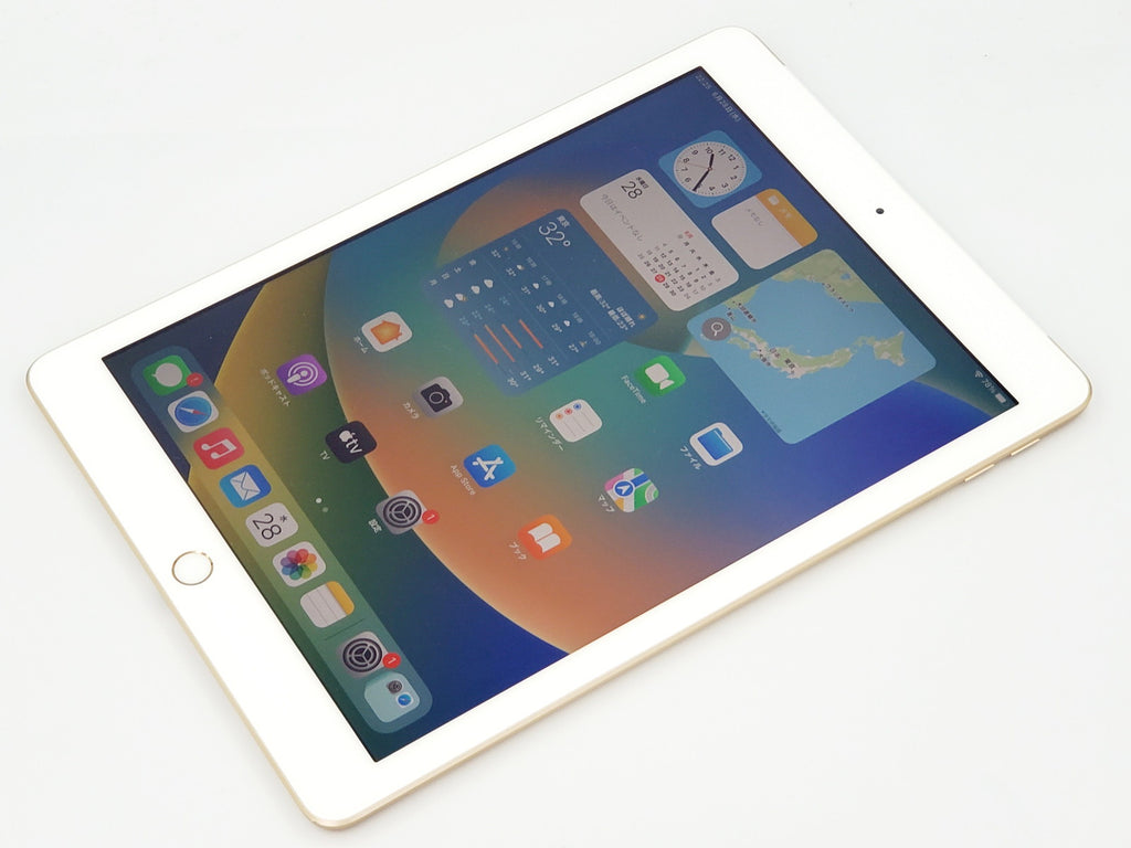 【Bランク】SIMフリー iPad (第5世代) Wi-Fi+Cellular 128GB ゴールド MPG52J/A #4648