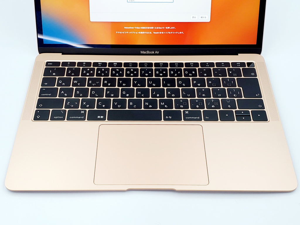 【Bランク】MacBook Air Retinaディスプレイ 1600/13.3 MVFN2J/A ゴールド Apple A1932 8GB/256GB 2019年モデル intel #ZV201LYWM