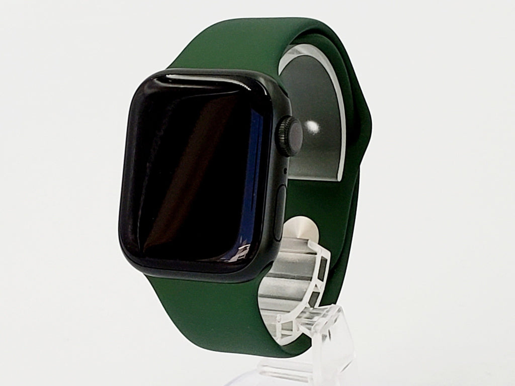 【Bランク】Apple Watch Series 7 GPSモデル 41mm MKN03J/A グリーンアルミニウムケース/クローバースポーツバンド  A2473 #KDHK2T3