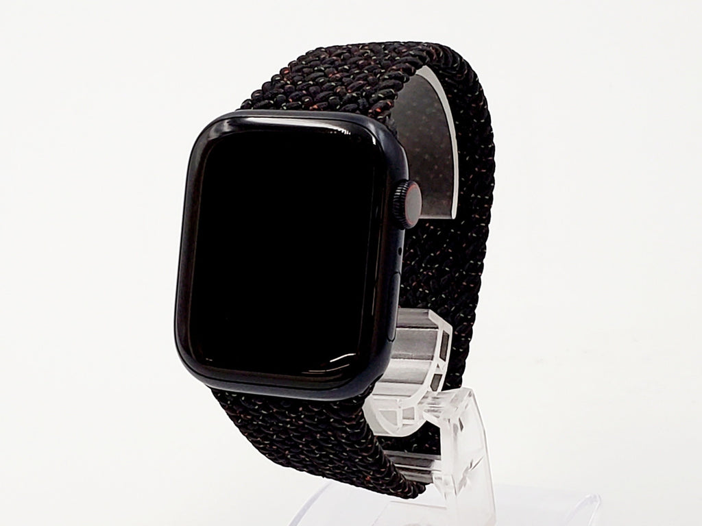 【Bランク】Apple Watch Series 8 GPS+Cellularモデル 45mm MNN73J/A+MMWQ3FE/A ミッドナイトアルミニウムケース/Black Unityブレイデッドソロループ (size9) A2775 #6987