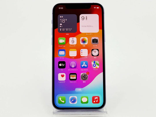 【Cランク】SIMフリー iPhone12 64GB パープル MJNH3J/A A2402 4549995239485 #3737