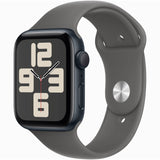 【Nランク】Apple Watch SE 第2世代 GPSモデル 44mm MA7W4J/A+MXLY3FE/A ミッドナイトアルミニウムケース/ストーングレイスポーツバンド M/L 4549995541465