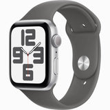 【Nランク】Apple Watch SE 第2世代 GPSモデル 44mm MA7X4J/A+MXLY3FE/A シルバーアルミニウムケース/ストーングレイスポーツバンド M/L 4549995541472