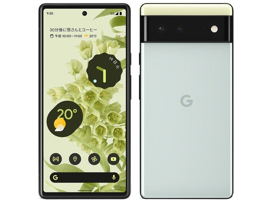 【Sランク】Google Pixel 6 128GB Sorta Seafoam【キャリア版SIMフリー】本体 810029930505【ネットワーク利用制限〇】 新宿店在庫