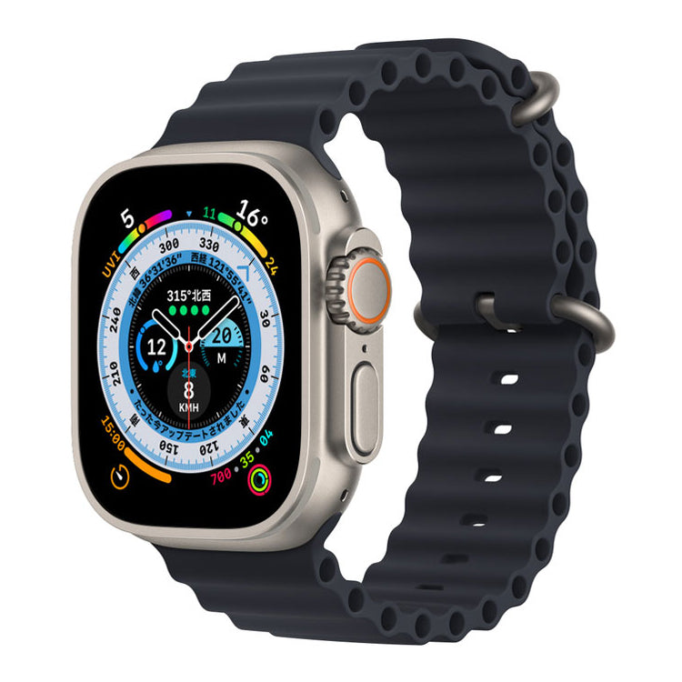 【Nランク】Apple Watch Ultra GPS+Cellularモデル 49mm MQFL3J/A チタニウムケース/ミッドナイトオーシャンバンド