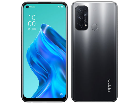【Nランク】Y!mobile版SIMフリー OPPO Reno5 A (eSIM) シルバーブラック A103OP 5G 本体 4549046134349 新宿店在庫