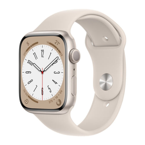 【Nランク】Apple Watch Series 8 GPSモデル 45mm MNP23J/A スターライトアルミニウムケース/スターライトスポーツバンド A2771 送料無料 4549995337303
